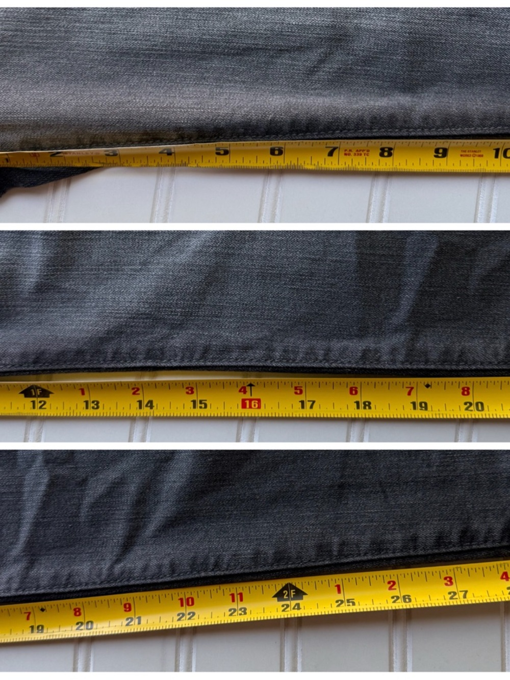 Judy Blue Denim Skinny Jeans Black Gray Size 11/30 High Rise Style #8398 - Picture 7 of 9